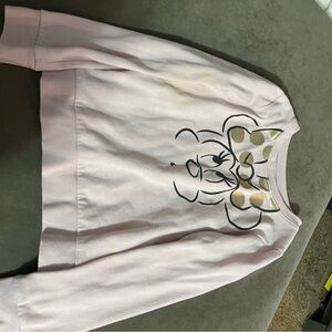 Pink Sweatshirt with Cartoon Print